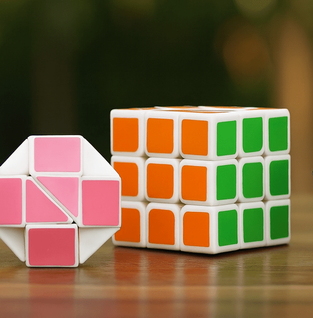 3x3 Puzzle Cube Set of 3 – Brain Teaser Twist Cubes for Kids & Adults