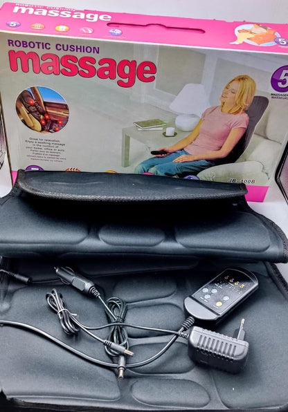 Deluxe Massage Seat Topper – 5 Massagers, Heat Therapy & 3-Zone Control