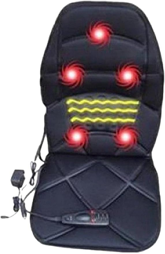 Deluxe Massage Seat Topper – 5 Massagers, Heat Therapy & 3-Zone Control