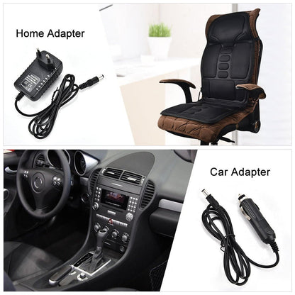 Deluxe Massage Seat Topper – 5 Massagers, Heat Therapy & 3-Zone Control