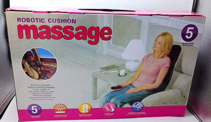 Deluxe Massage Seat Topper – 5 Massagers, Heat Therapy & 3-Zone Control