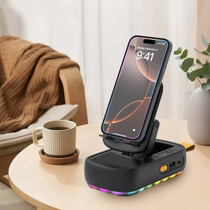 2-in-1 Mobile Phone Holder with Wireless Speaker – Model F15
