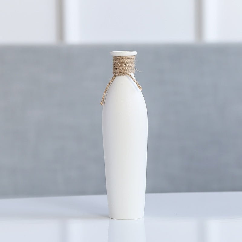 Modern Ceramic Vase with Artificial Flowers – Elegant Home Décor Arrangement