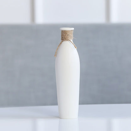 Modern Ceramic Vase with Artificial Flowers – Elegant Home Décor Arrangement