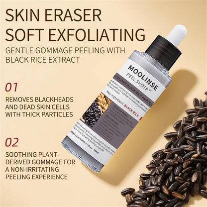 Rice & Black Rice Brightening Ampoule – Gentle Exfoliant Serum, Pack of 2