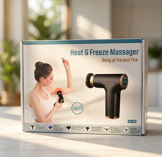 Heat & Freeze Massage Gun with 4 Heads – FH-820