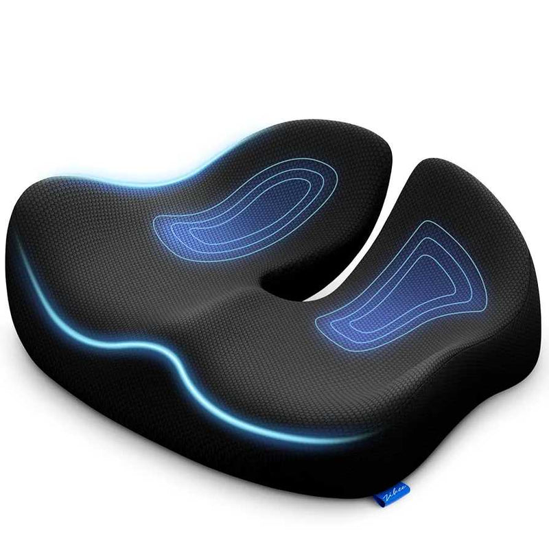 Ergonomic Memory Foam Seat Cushion – Posture & Pain Relief Support