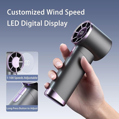 Ice Wind FS-20 — Portable Hurricane Handheld Fan | Cool Air Wherever You Go