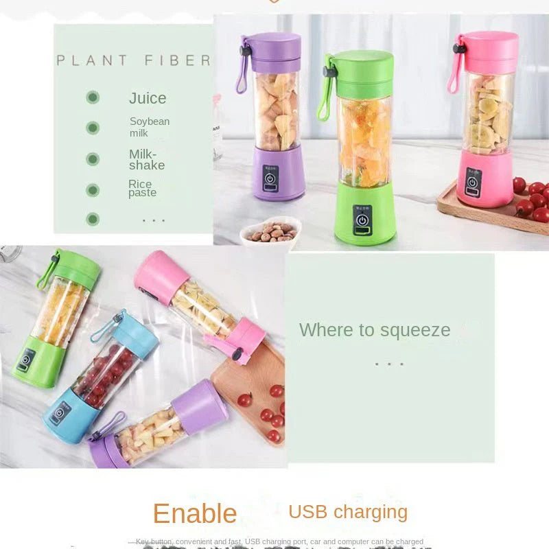 Portable USB Rechargeable Juicer Blender for Smoothies & Shakes