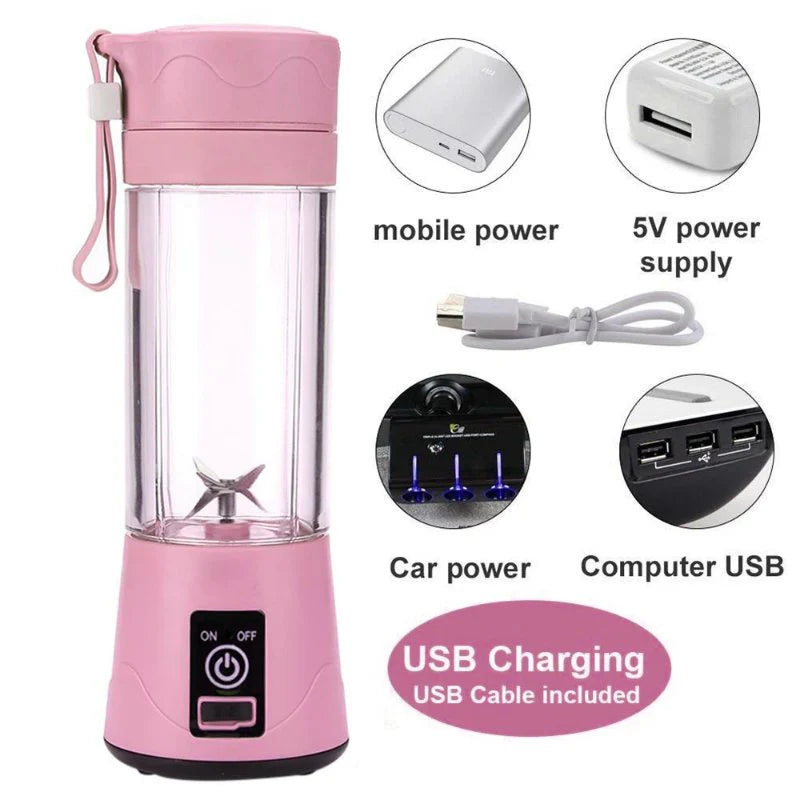 Portable USB Rechargeable Juicer Blender for Smoothies & Shakes