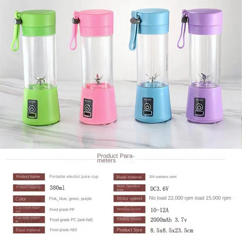 Portable USB Rechargeable Juicer Blender for Smoothies & Shakes