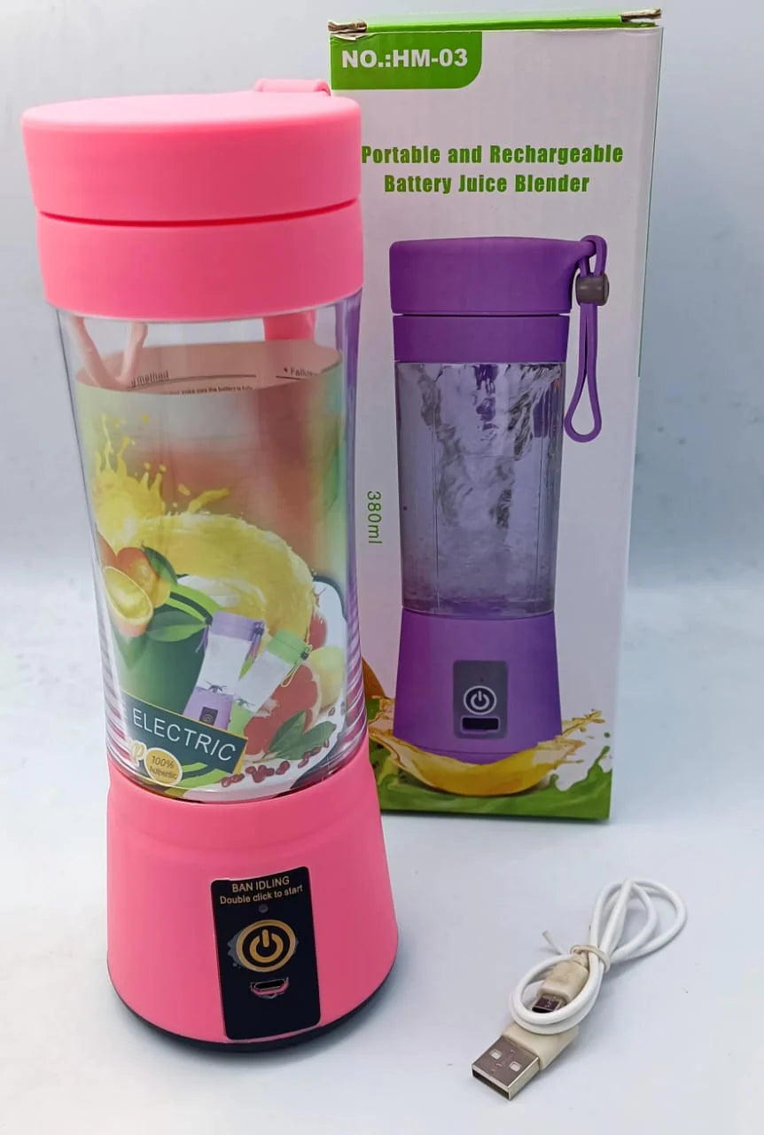 Portable USB Rechargeable Juicer Blender for Smoothies & Shakes