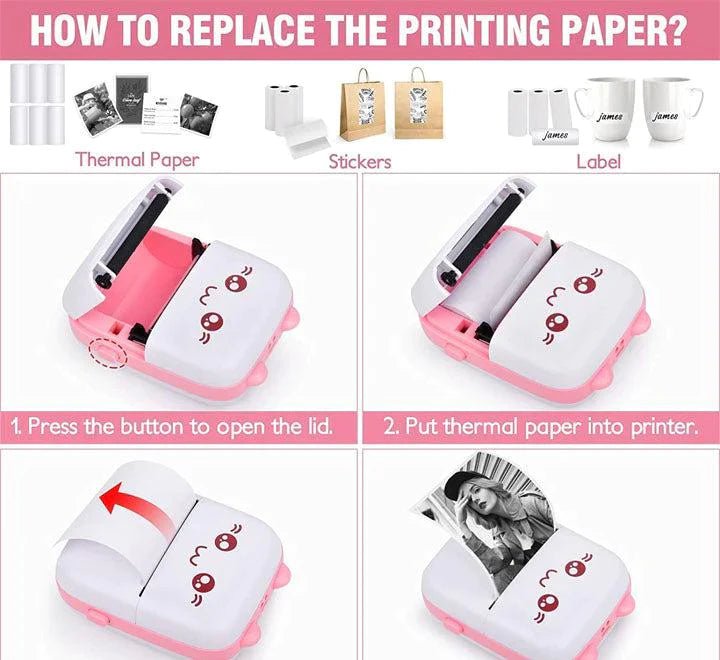 Multifunctional Portable Thermal Printer