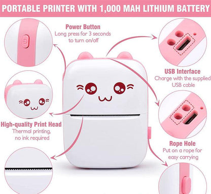 Multifunctional Portable Thermal Printer