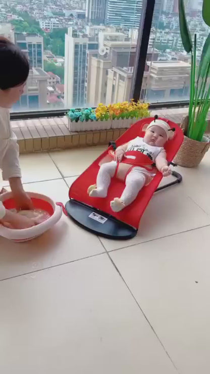 Foldable Soft Baby Bouncing Chair with Toy Bar