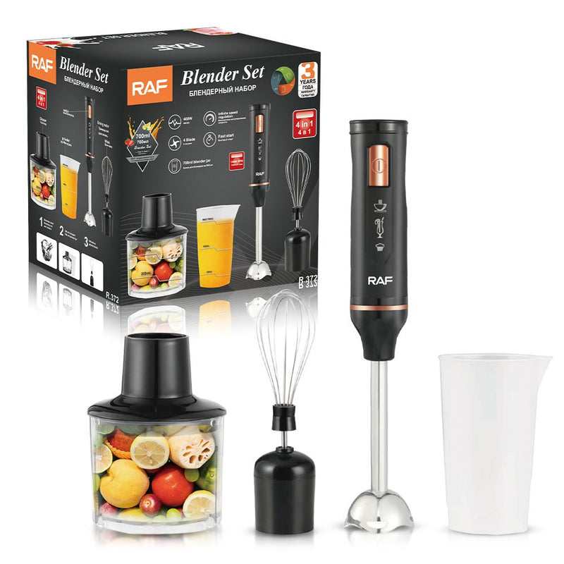 RAF 4-in-1 Hand Blender Set – 1200W, 700ml