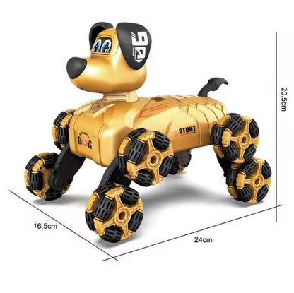 2.4GHz RC Stunt Robot Dog with Mecanum Wheels