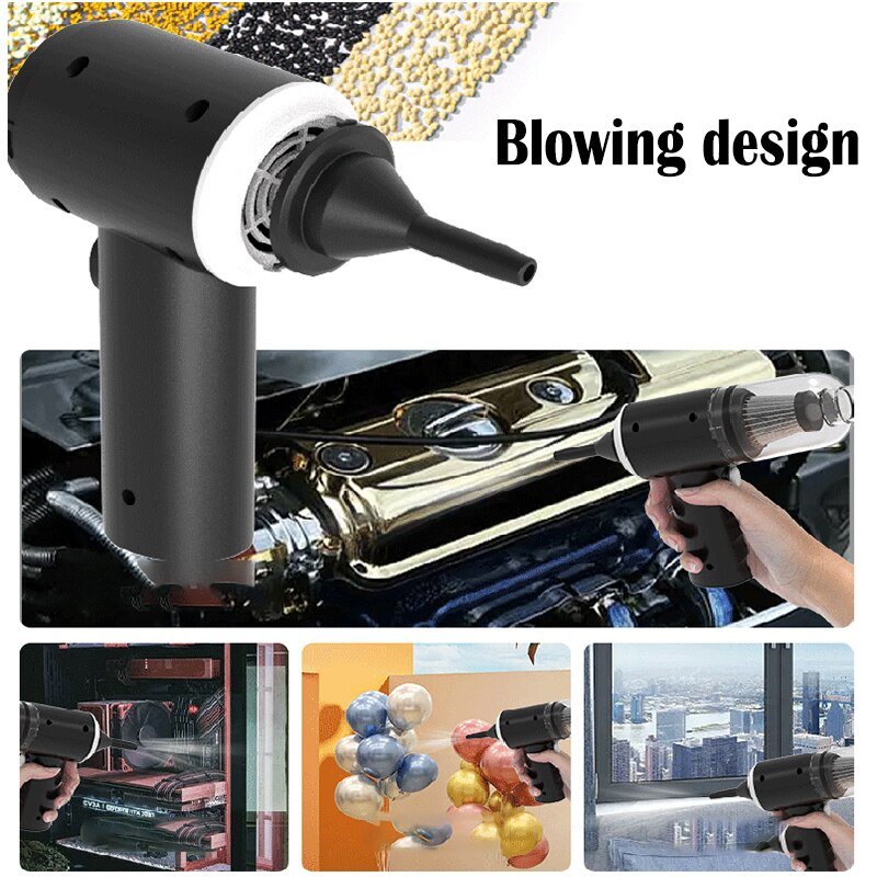 Portable Handheld Vacuum & Blower – Car & Home Multi-Surface Cleaner