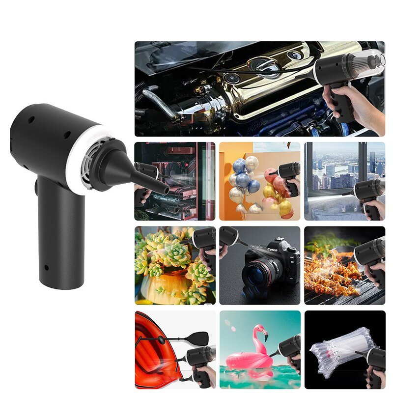Portable Handheld Vacuum & Blower – Car & Home Multi-Surface Cleaner