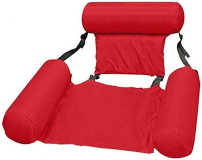 Inflatable Pool Float Lounger — Adjustable Floating Chair for Adults