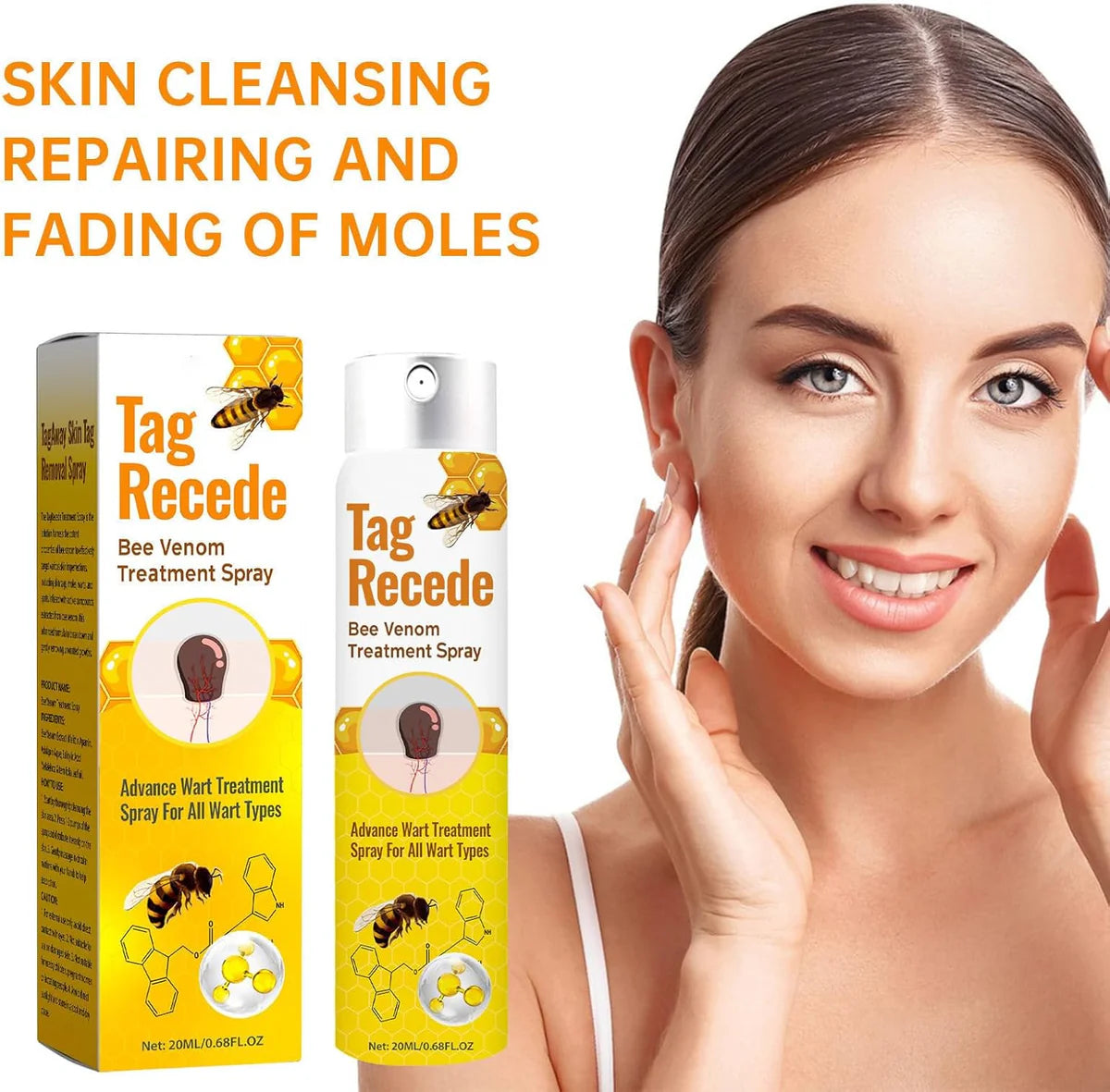 Tag Recede Bee Venom Repair Spray – Advanced Wart & Skin Tag Treatment