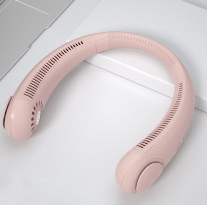 Bladeless Neck Fan – 360° Hands-Free Personal Cooler