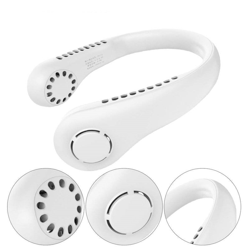 Bladeless Neck Fan – 360° Hands-Free Personal Cooler