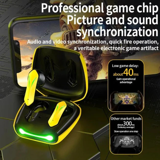 Wireless Gaming Earbuds with Bluetooth 5.0 & 24H Battery