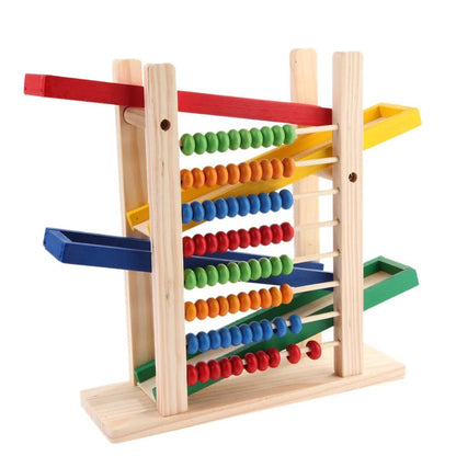 Wooden Abacus & Car Ramp Learning Toy | 2-in-1 Educational Set