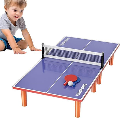 Wooden Table Tennis Game for Kids – Mini Ping Pong Set